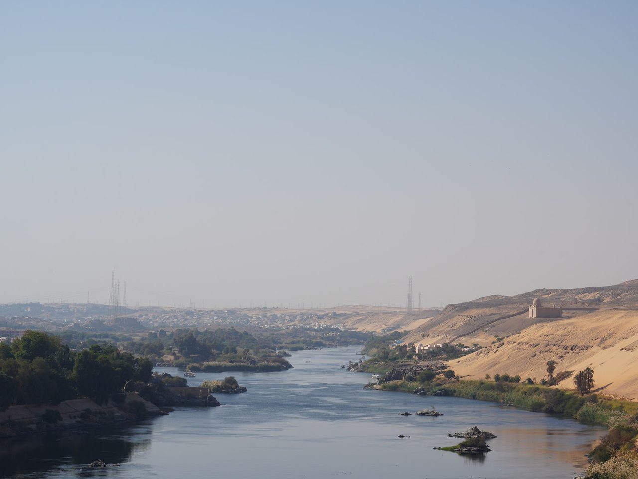 The historic Aga Khan Mausoleum overlooking the beautiful Nile River