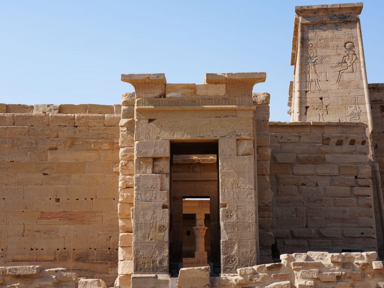 The beautiful stone gateways and layered history of Philae Temple