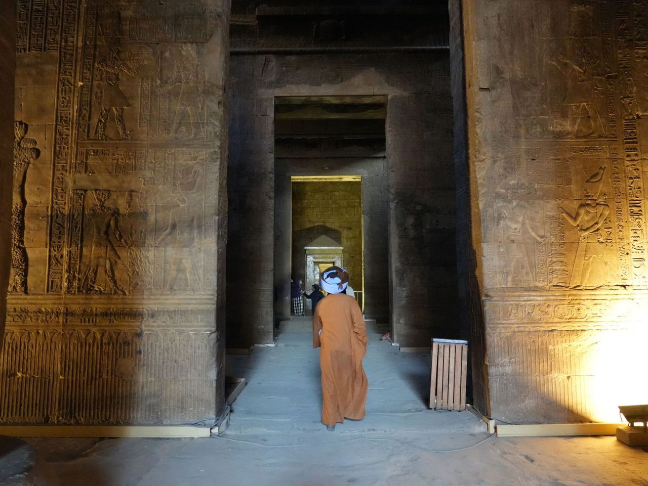 Inner sanctuary and Naos pathway at the Temple of Edfu