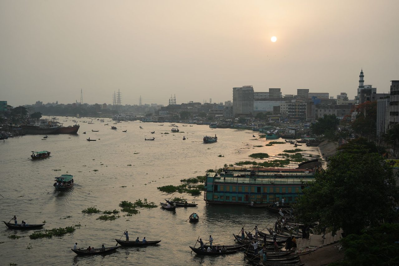 Buriganga River at Sunset