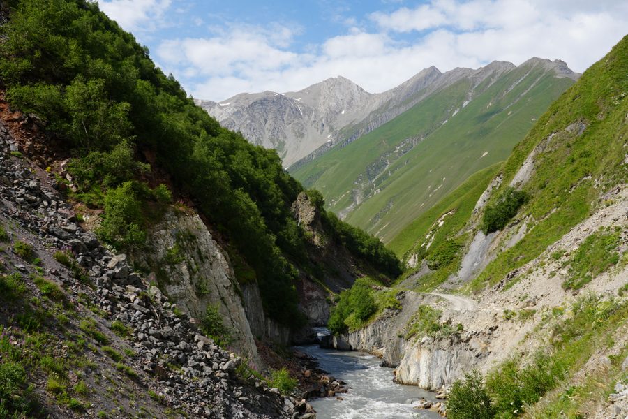 The rugged Kasari Gorge in Truso Valley