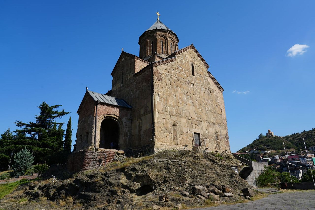 The historic Metekhi Church