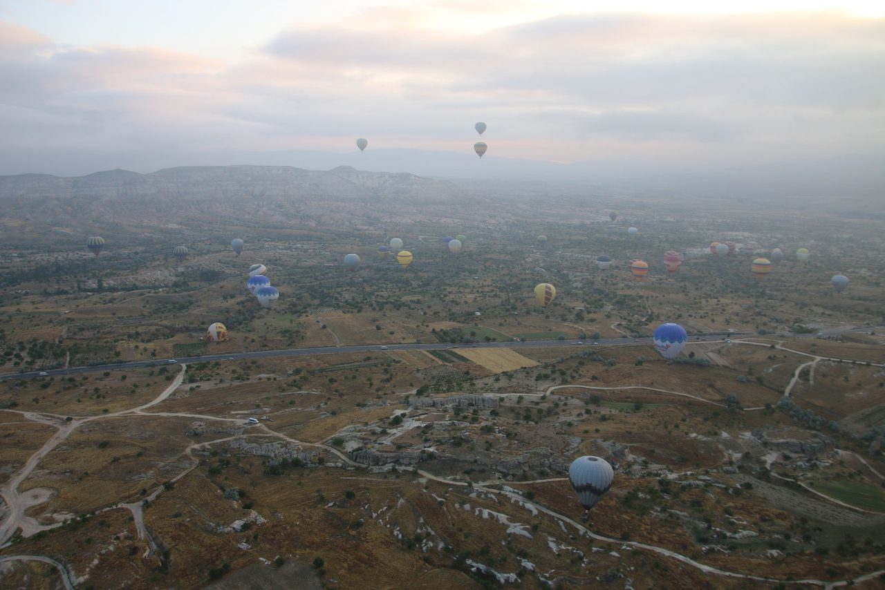 Breathtaking morning over Cappadocia