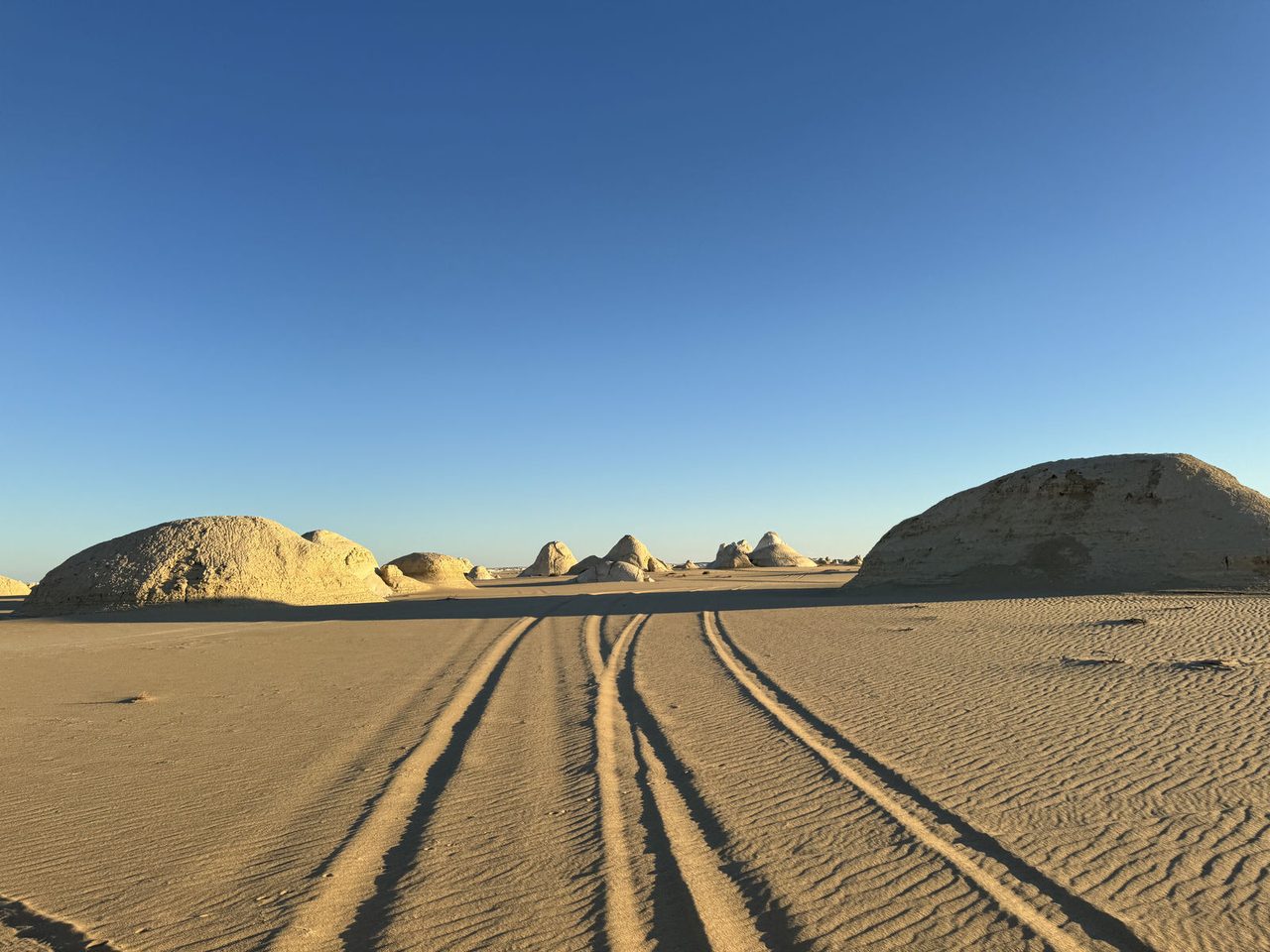 Carving new paths through the sands of the White Desert
