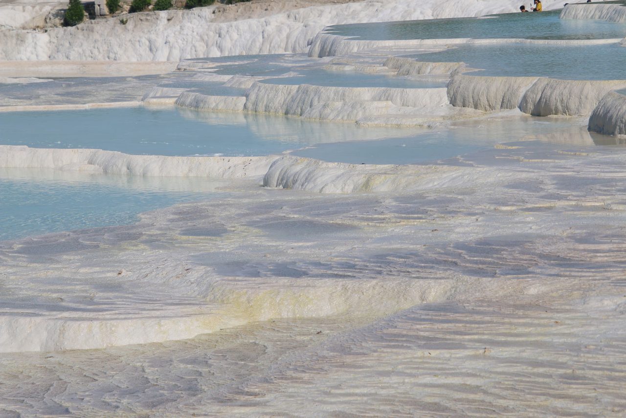 The layered travertines of Pamukkale