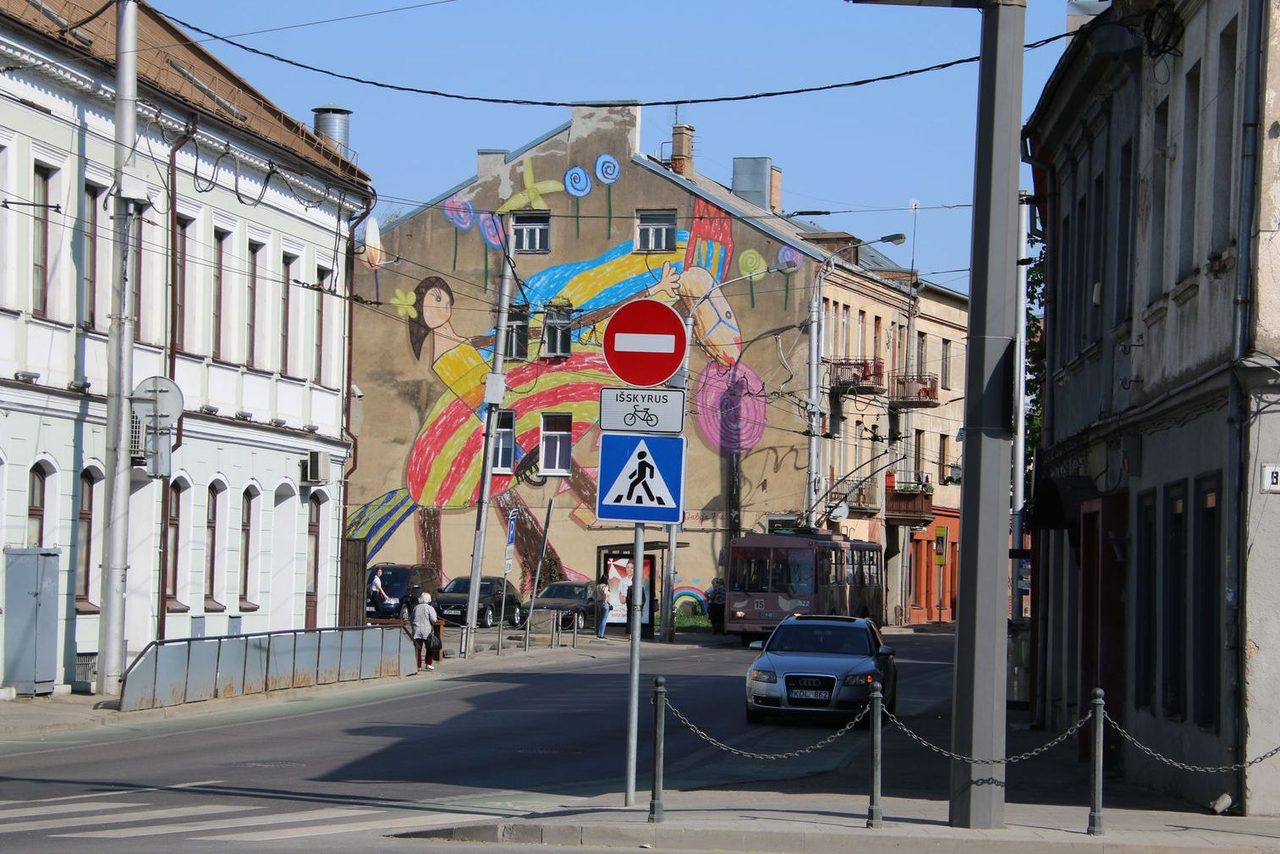 The colorful "Princess on a Horse" mural