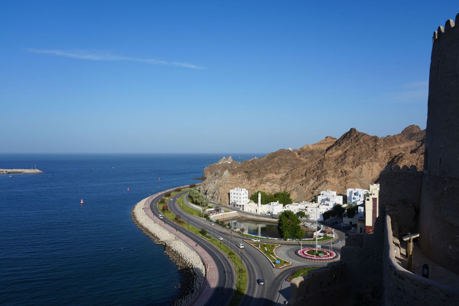 The Coastal Road from the Fort