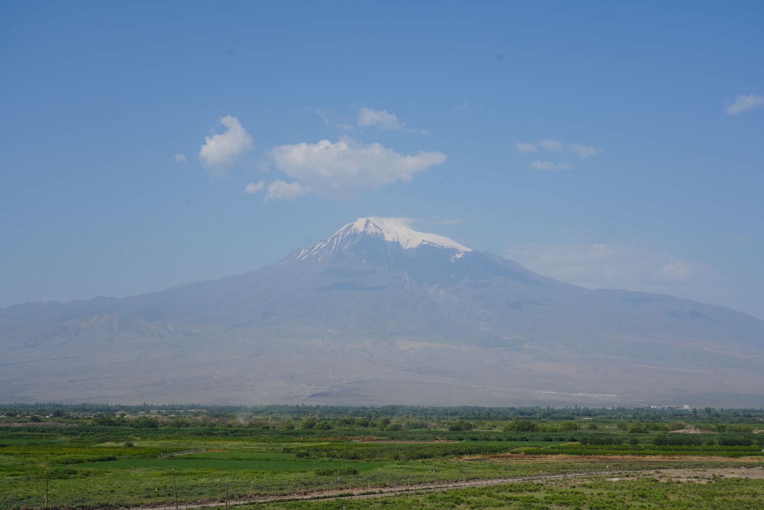 The majestic view of Mount Ararat