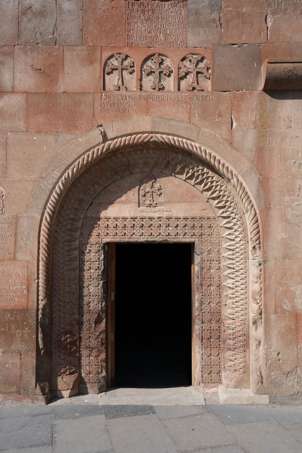 The entrance portal of Noravank Monastery