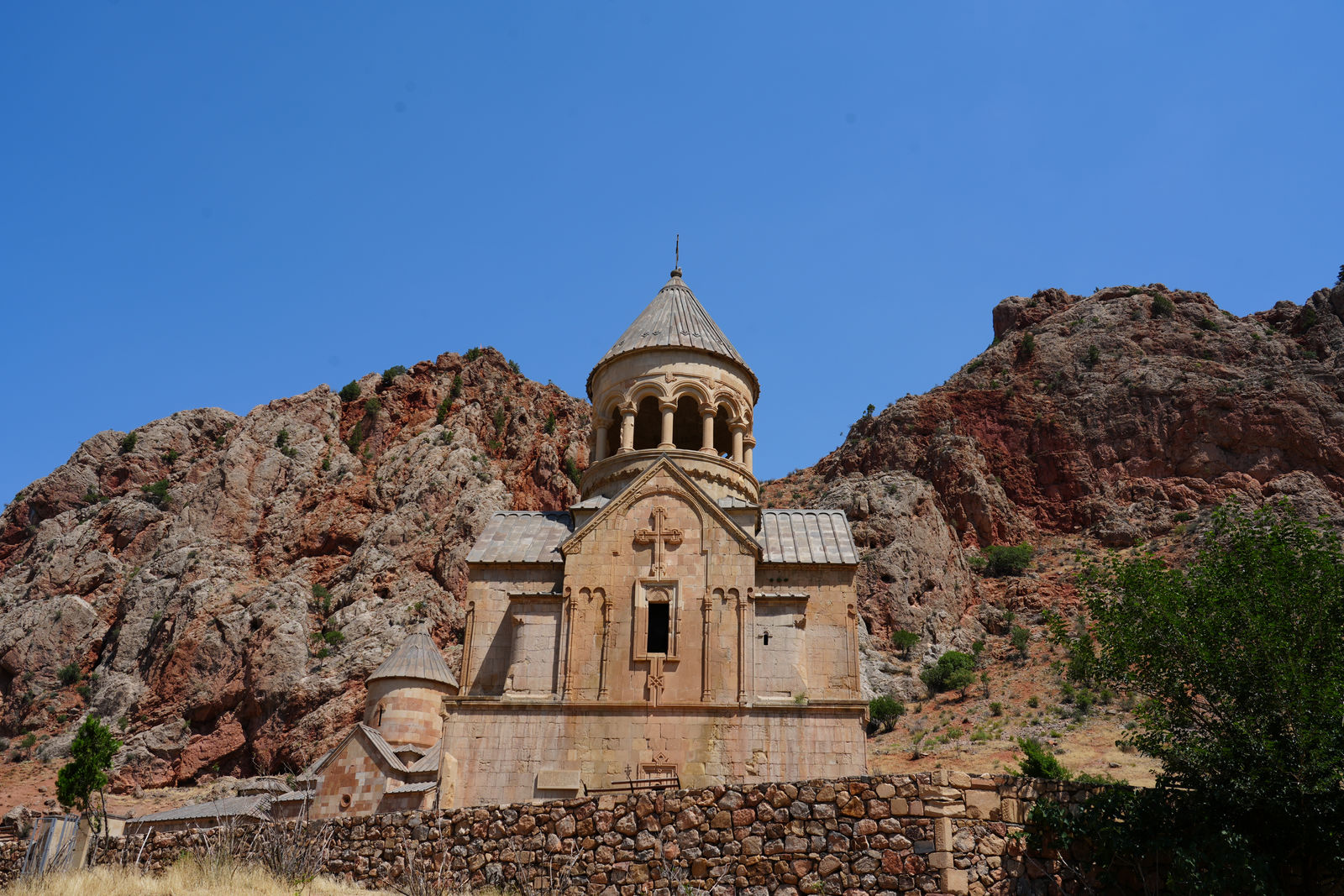 The stunning facade of Surb Astvatsatsin Church at Noravank