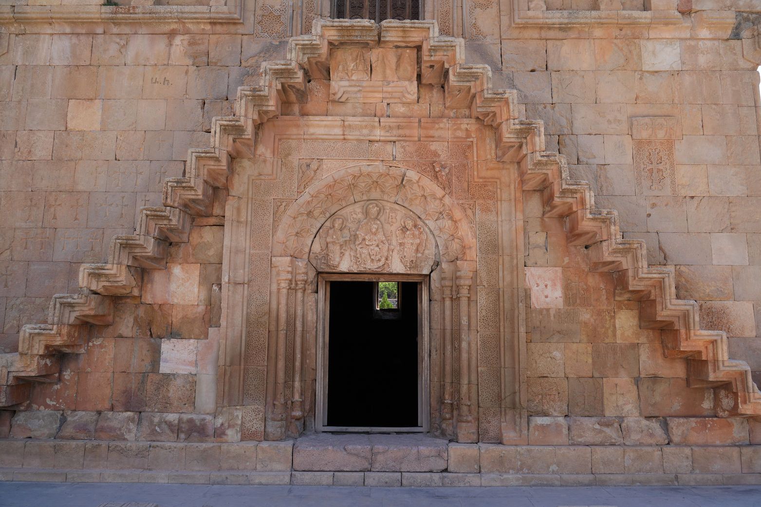 The unique stone staircase of Noravank Monastery
