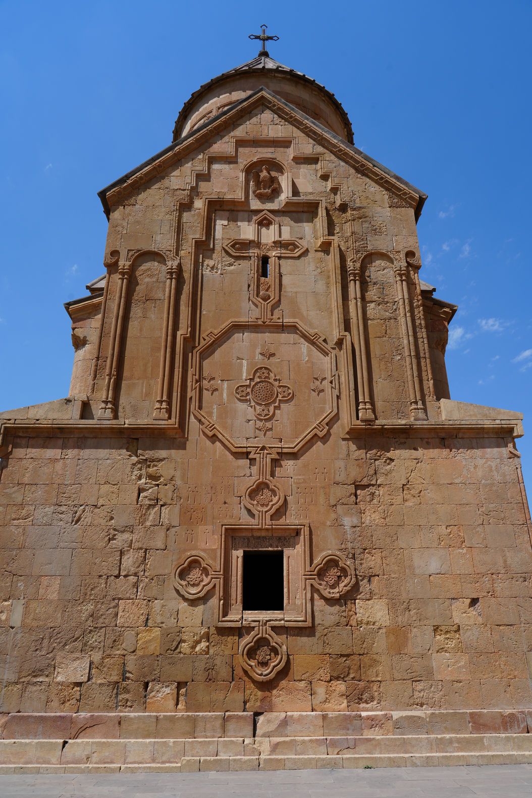 The beautiful facade of Noravank Monastery