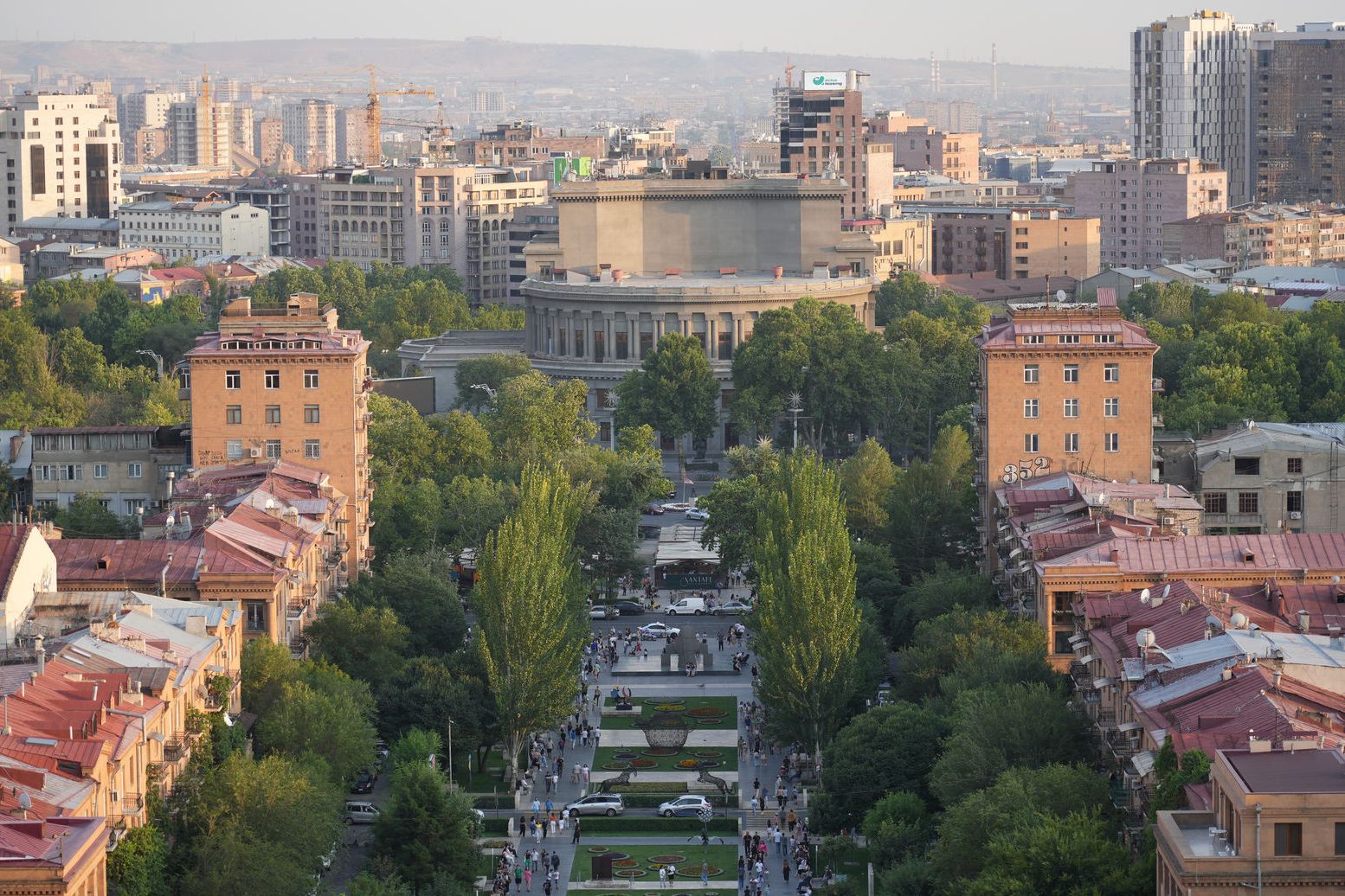 A view of the Opera and Ballet Theatre from above