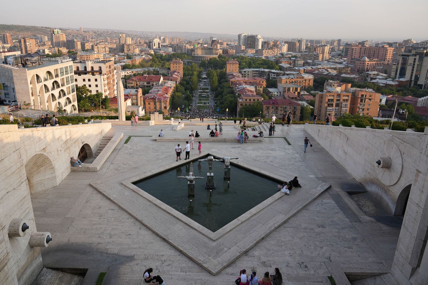 The panoramic view from The Cascade