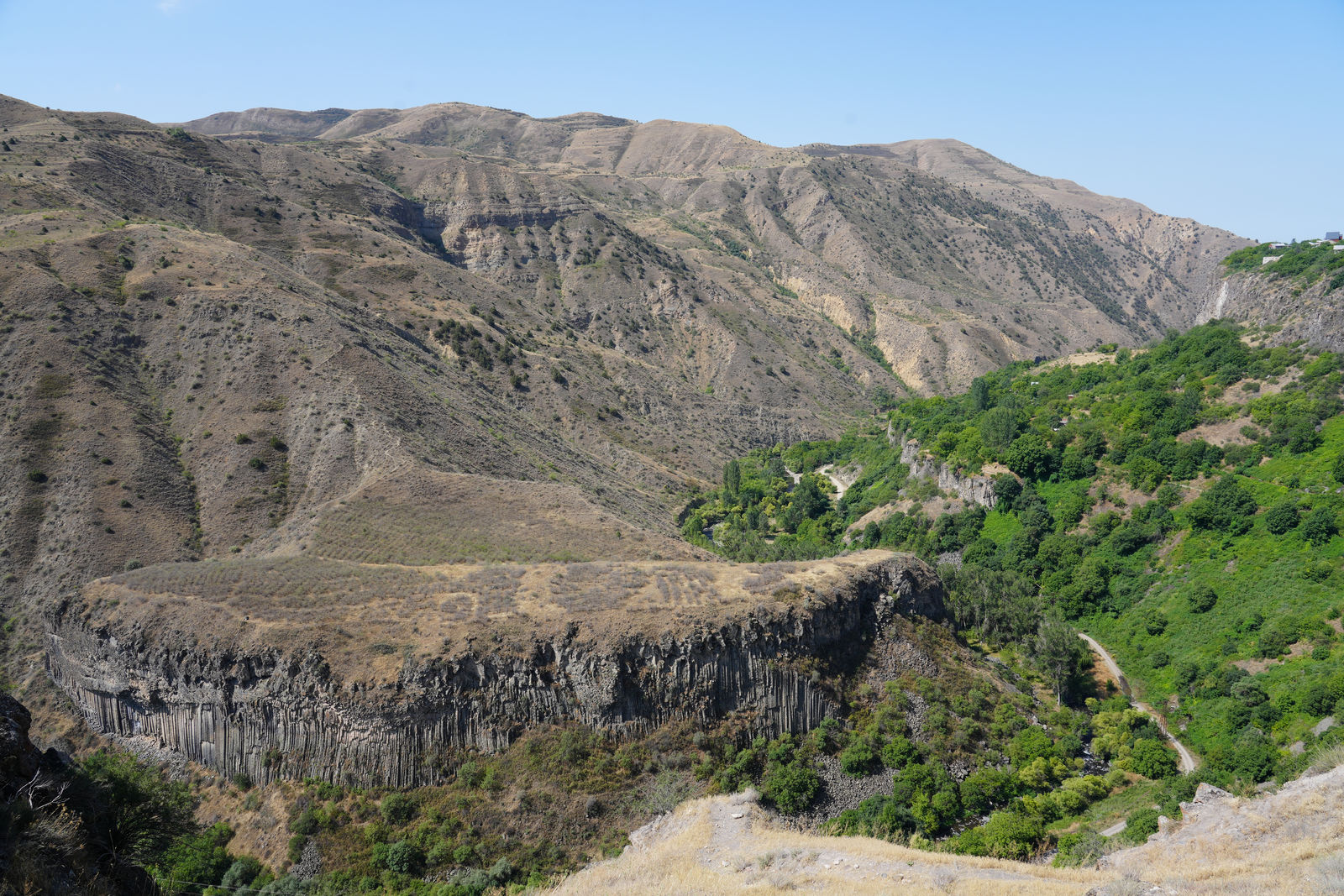 The spectacular view of Garni Gorge