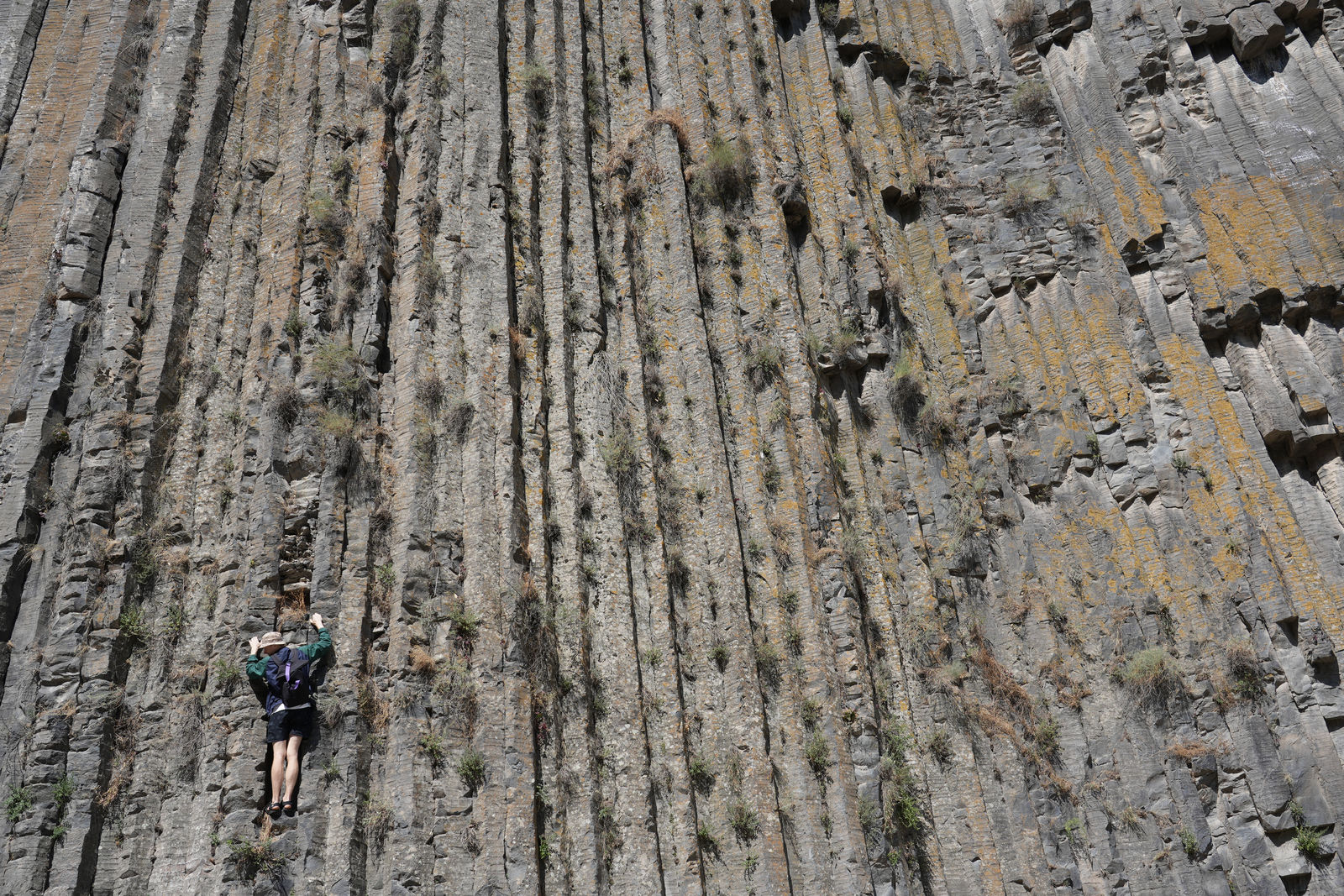 The massive basalt columns of Symphony of Stones