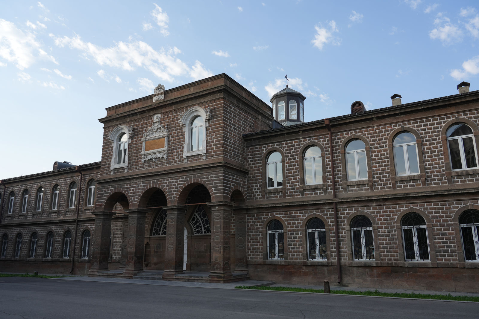The majestic facade of Gevorkian Theological Seminary