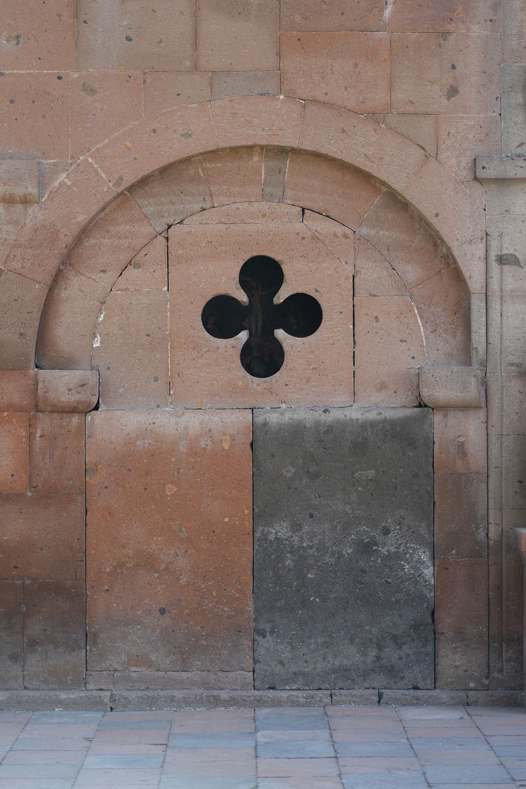 The beautiful four-lobed window at Saint Gayane Church