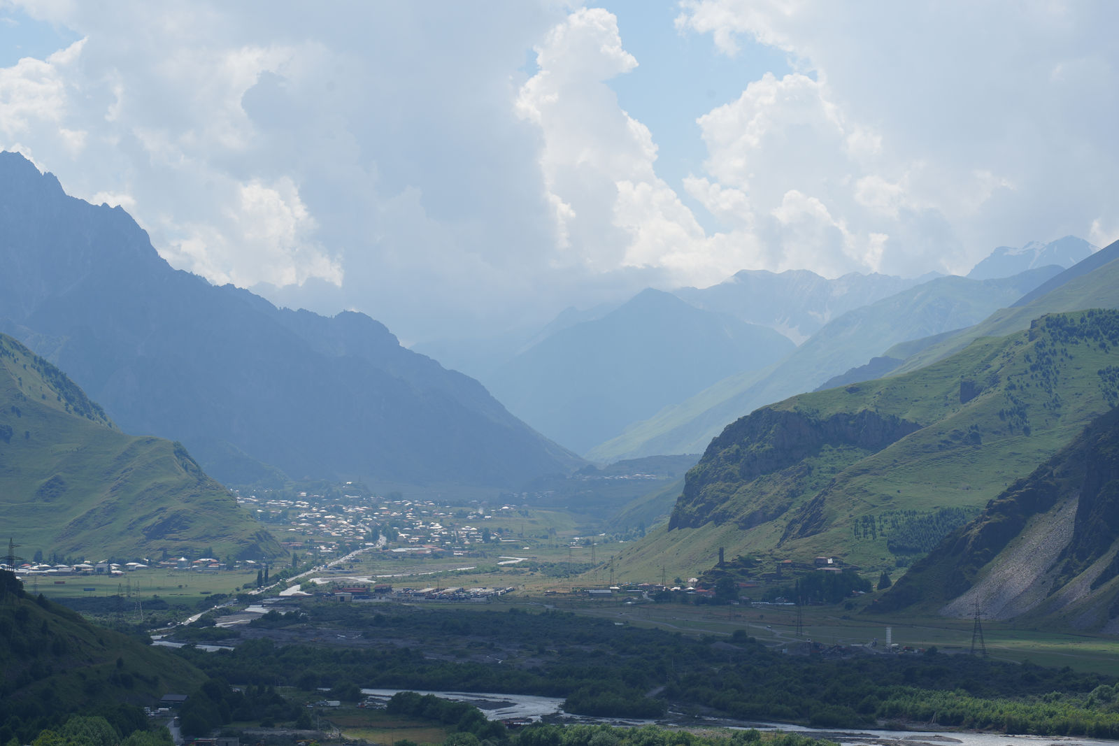 The beautiful valley of Kazbegi
