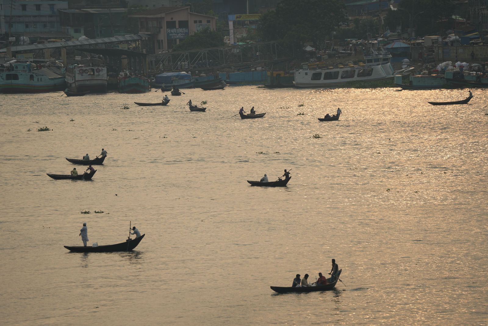 Buriganga River at Sunset