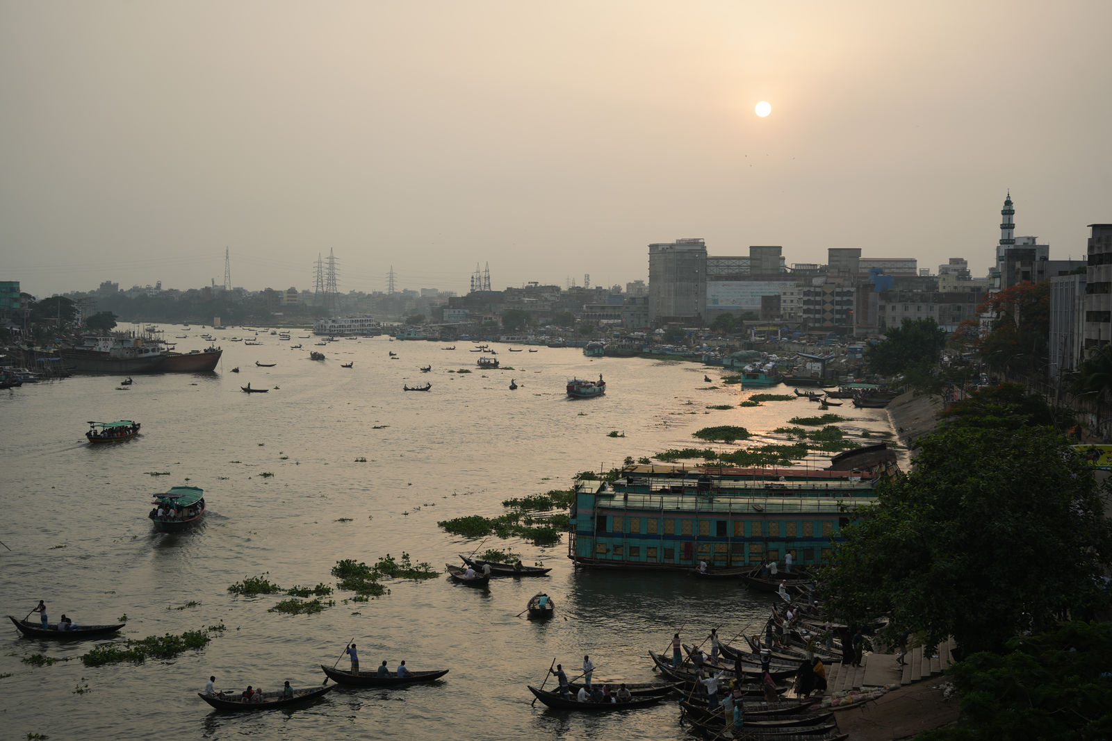 Buriganga River at Sunset