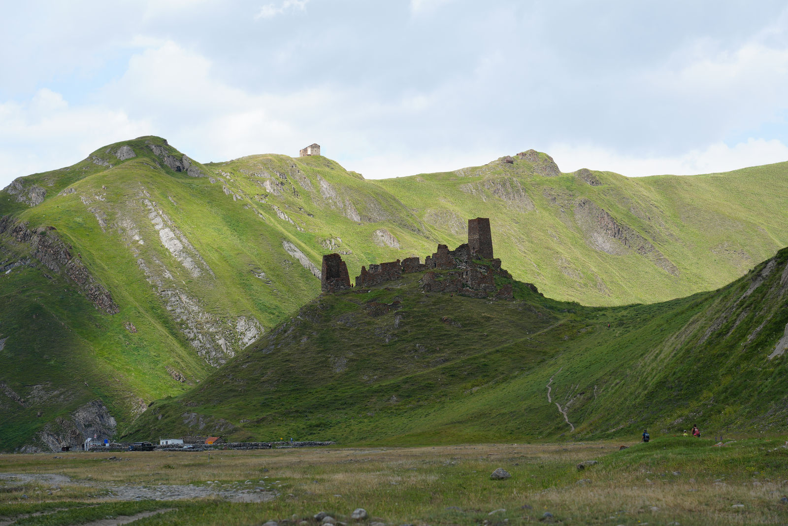 The ancient Zakagori Fortress in Truso Valley