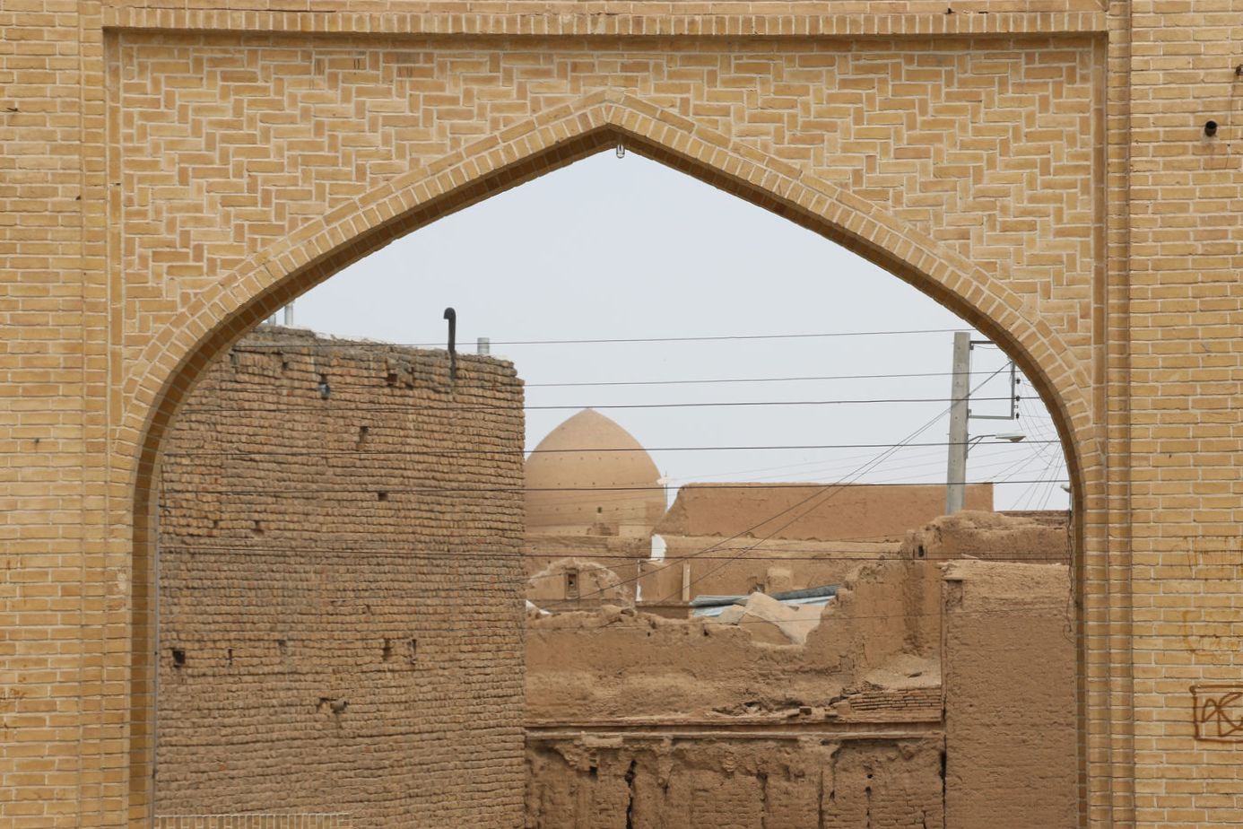 A scenic arch in the old town of Kashan