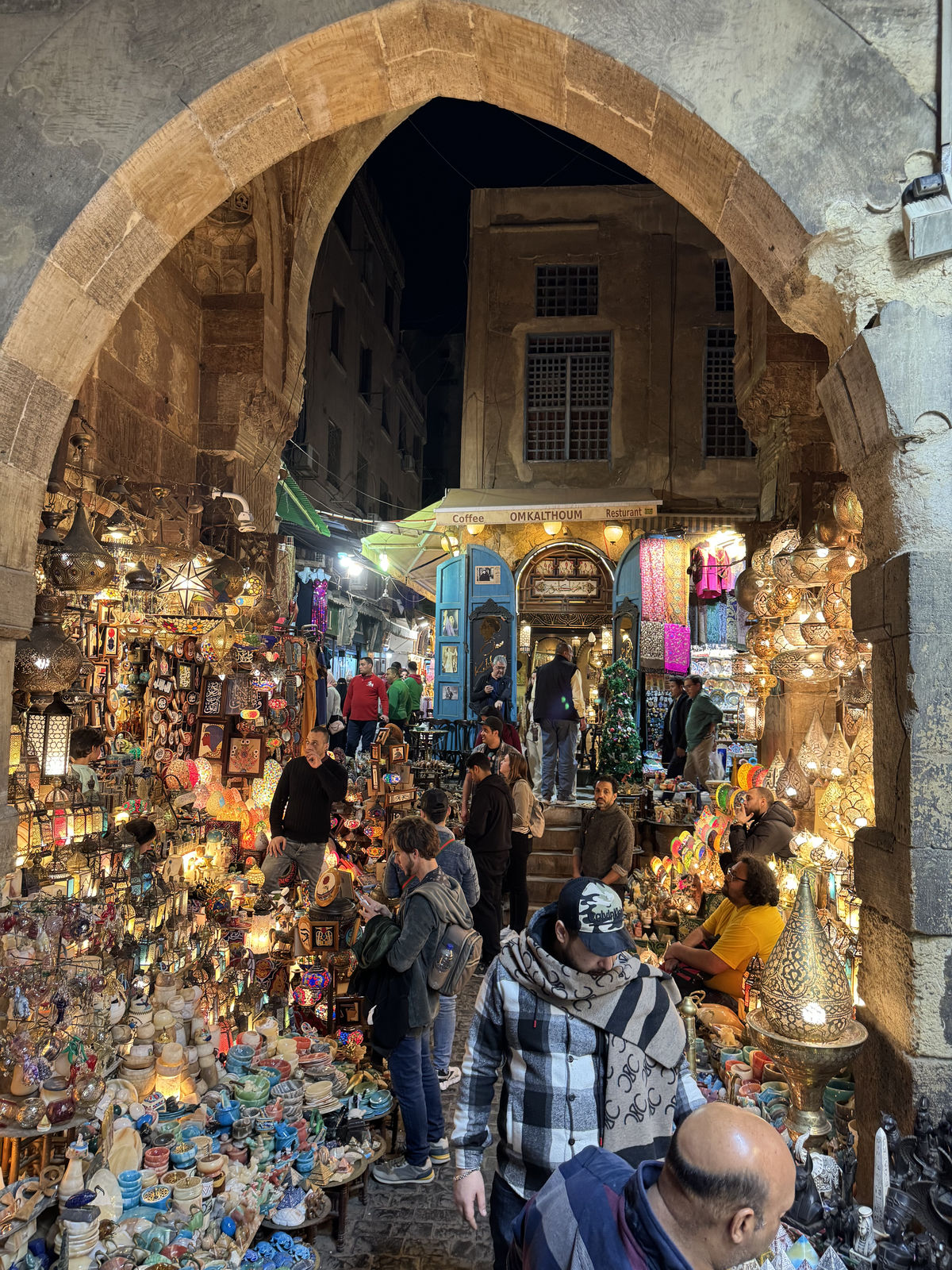 The magical glowing lanterns of Khan El-Khalili at night