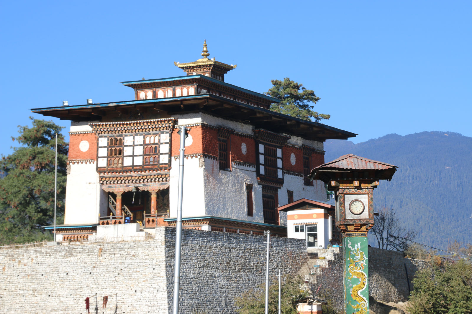 The historic Dechen Phodrang Monastery