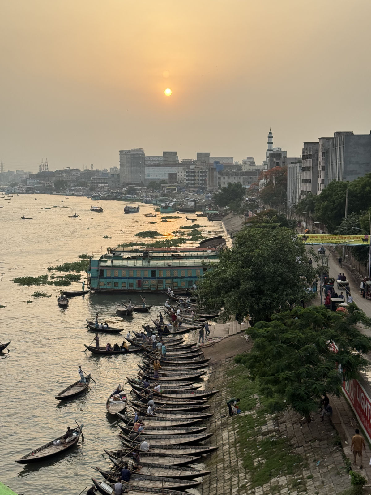 Buriganga River at Sunset