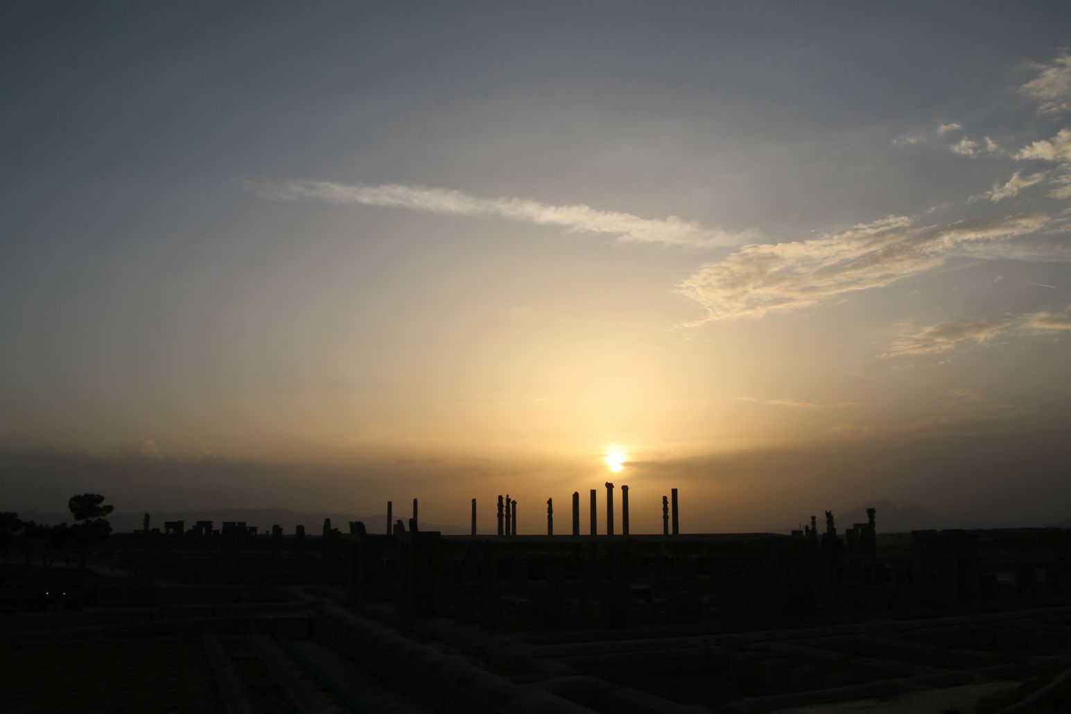 Sunset over Persepolis