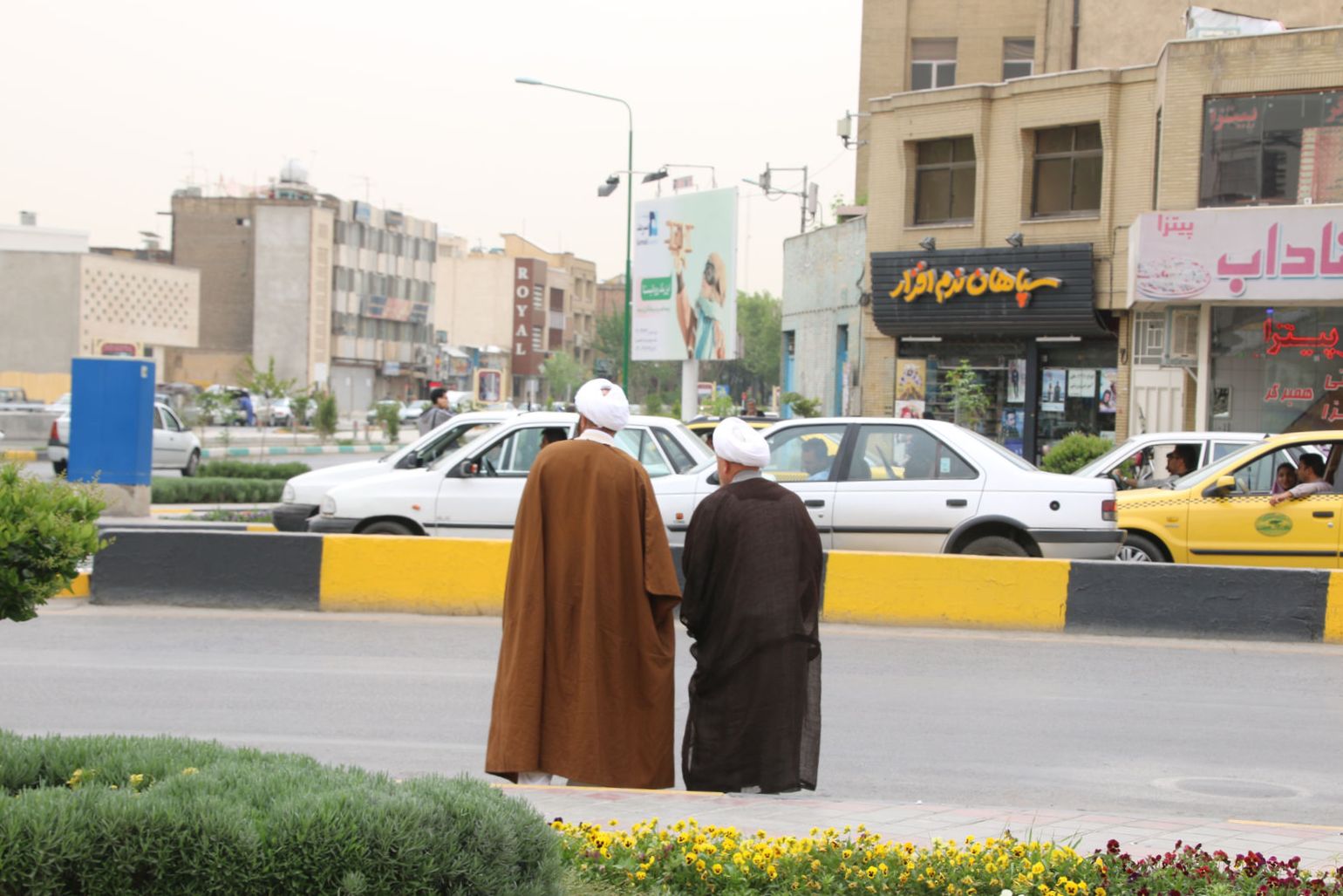 Clergymen on the streets of Isfahan