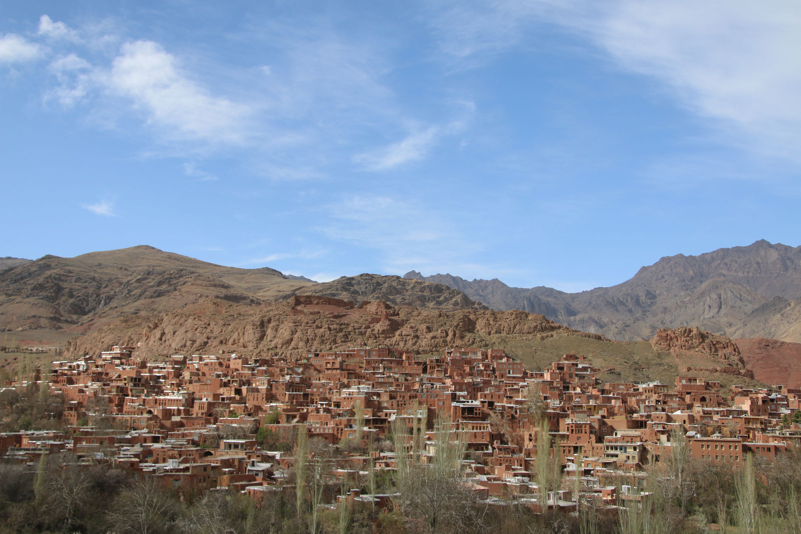 The stunning panoramic view of Abyaneh Village