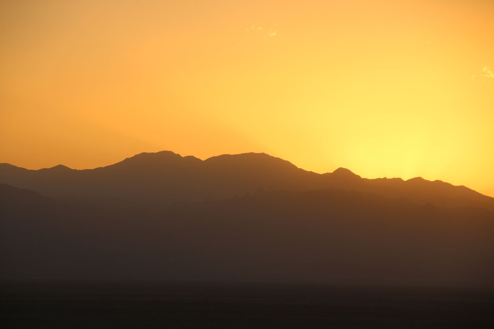 Sunset over the Karkas Mountains