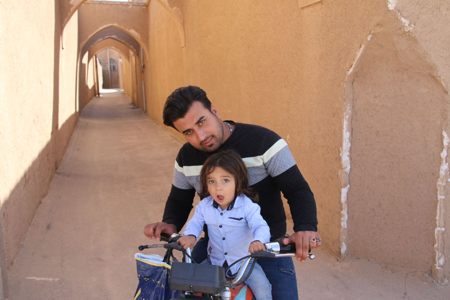 Local father and son in Kashan