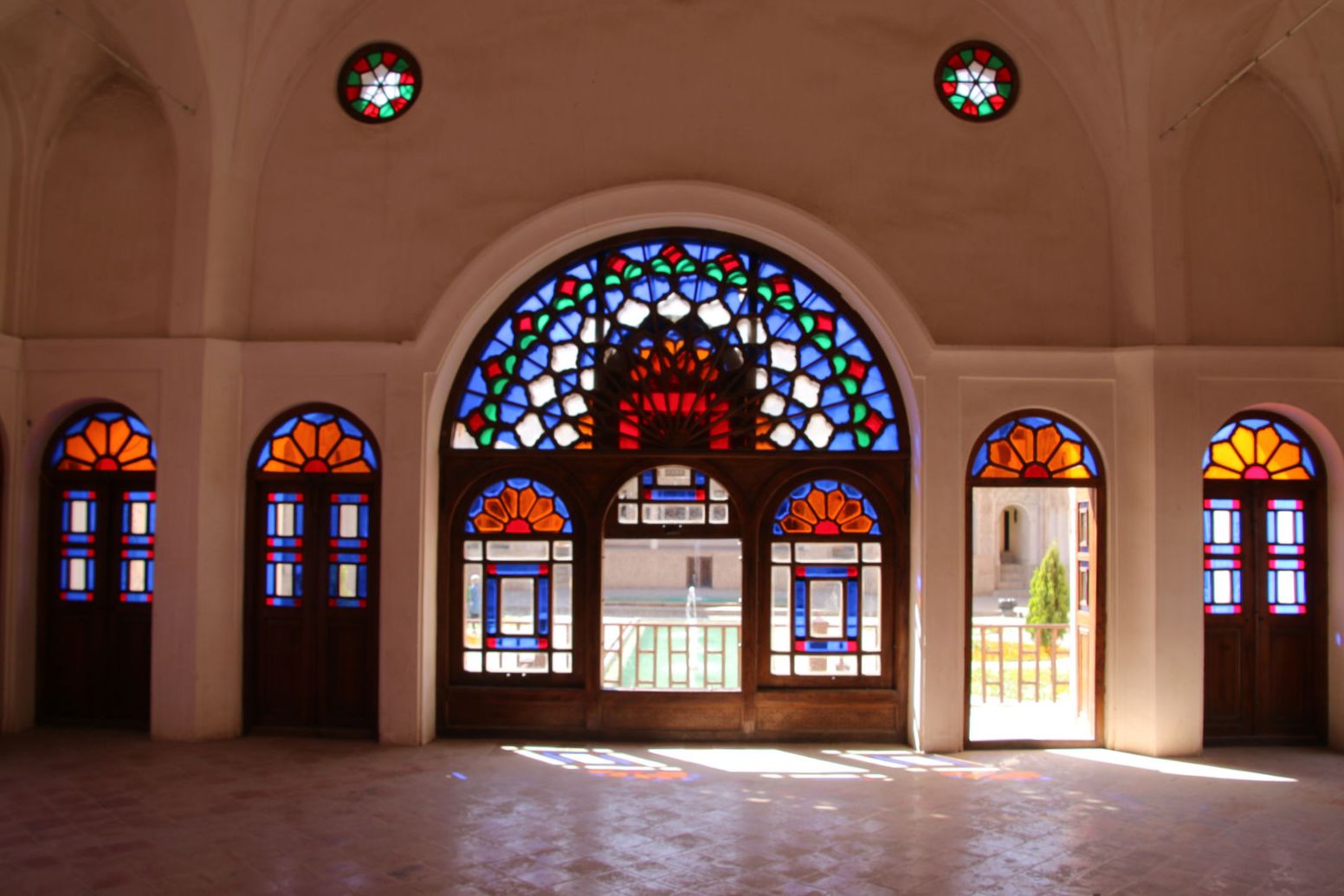 The stained-glass windows of Tabatabaei House